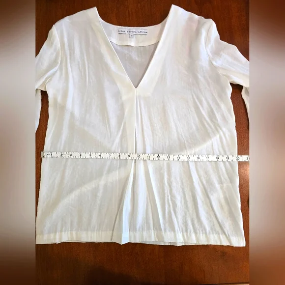 & Other Stories Summer Workwear: White, Long-sleeved Blouse w Buttons Sz 36 S/M - Picture 4 of 13